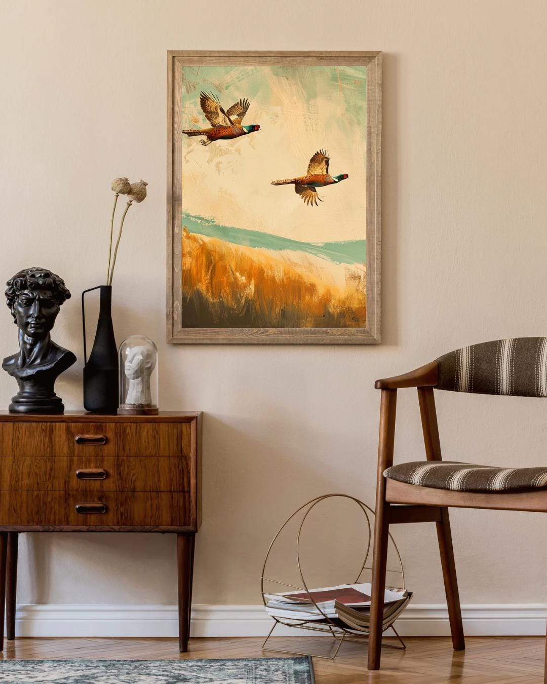 Pheasants in Flight