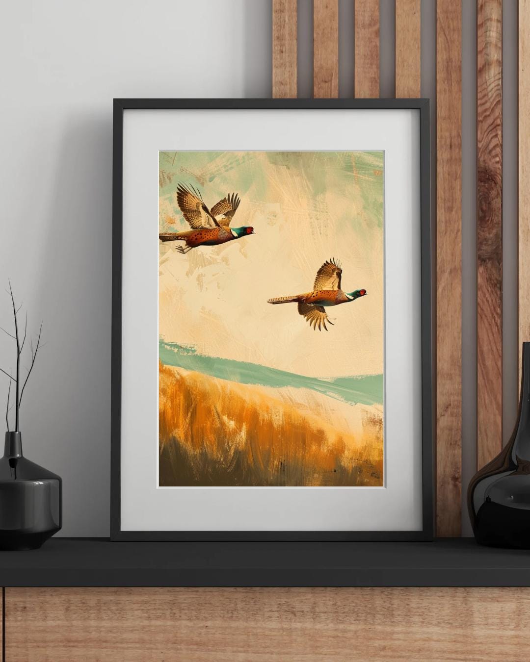 Pheasants in Flight
